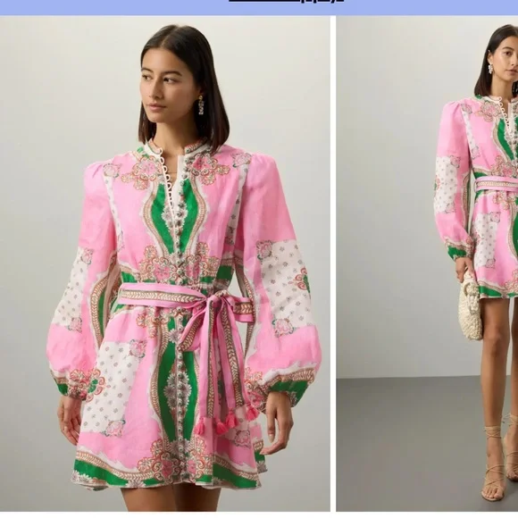 ISO KATE FORD MANTILLA MINI DRESS - Picture 1 of 2